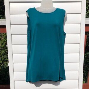 J. Jill Teal Sleeveless Tank Top
